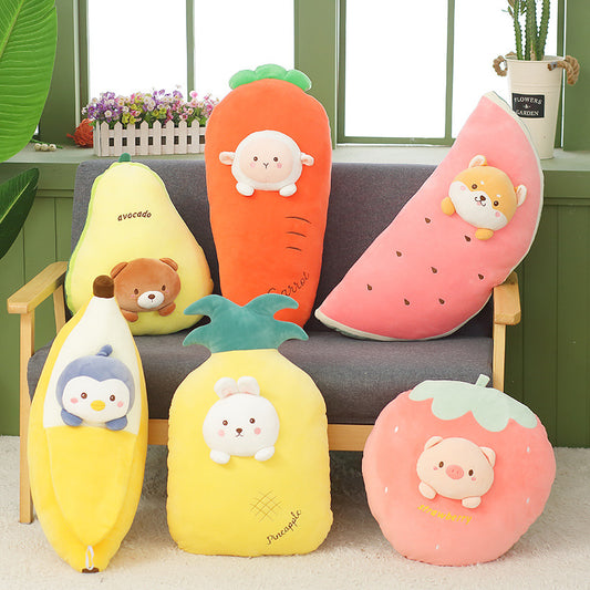 Cute Fruit Doll Plush Toy- COLLECT THEM ALL- Banana, Pineapple, Watermelon, Strawberry or Carrot